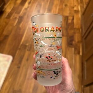 Colorado Frosted Souvenir Glass 16oz  The Centennial State